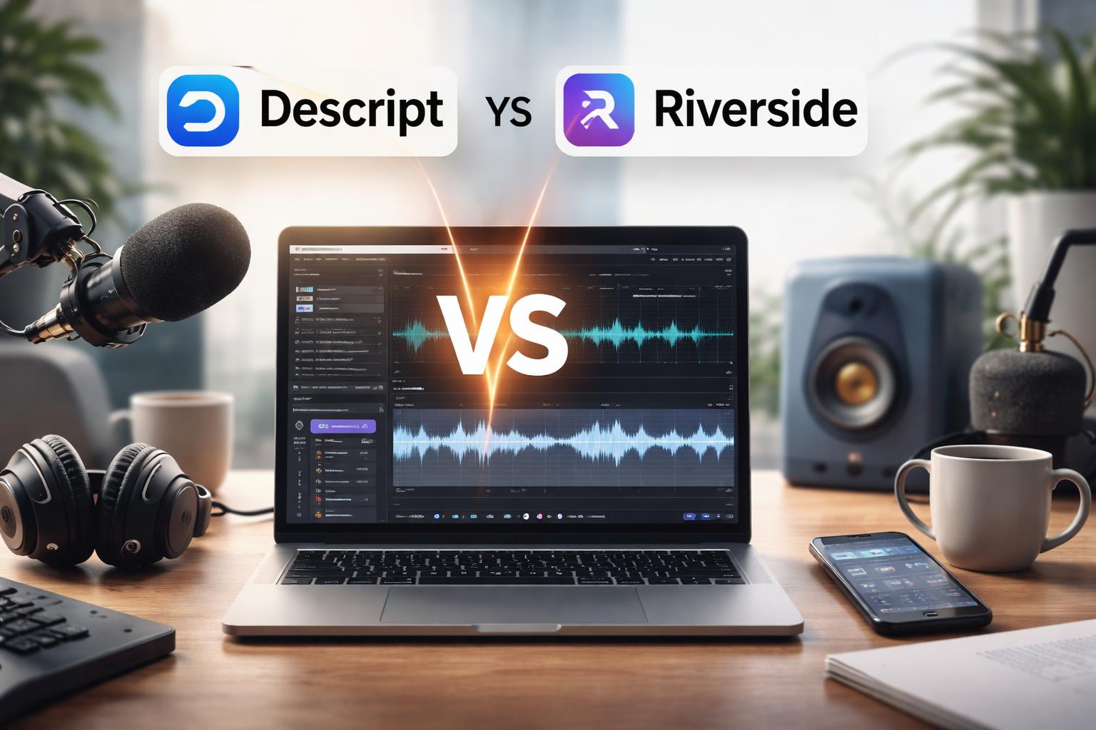 Descript vs. Riverside: Best AI Podcast Editors